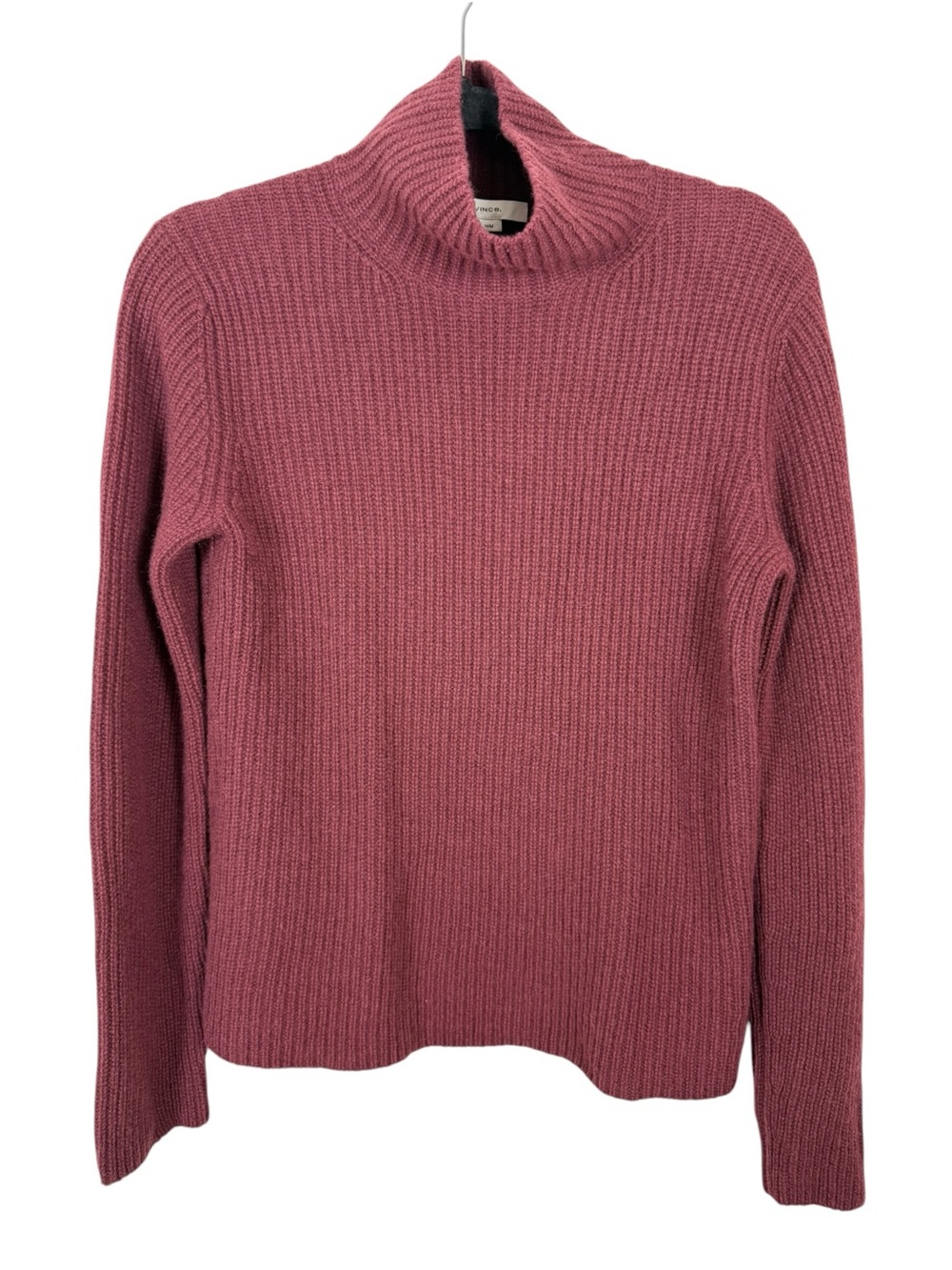 NWOT Vince. 100% Cashmere Shaker Rib Turtleneck Sz Medium